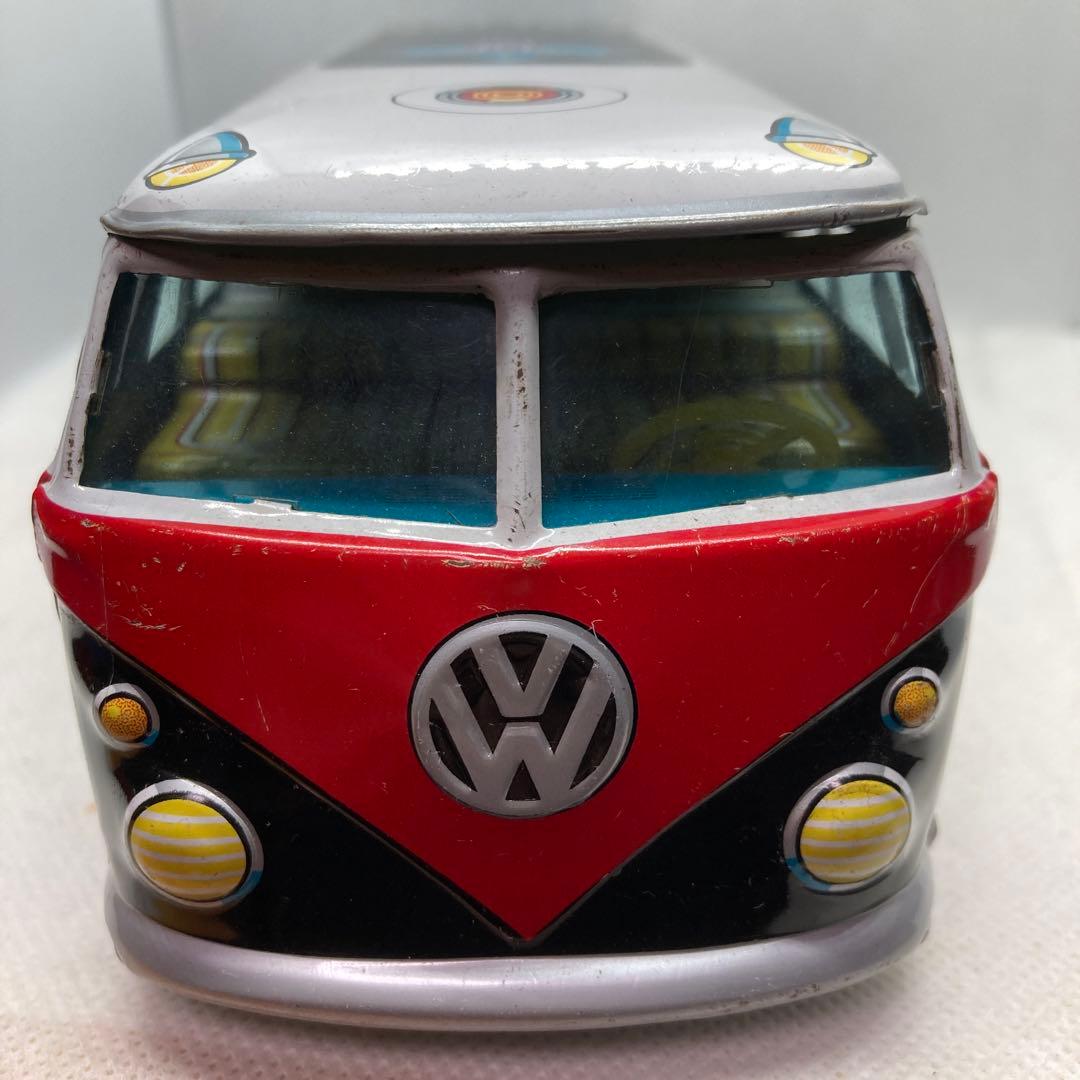 日本製 ワーゲン バス ポリス ブリキ自動車 レトロ VW POLICE