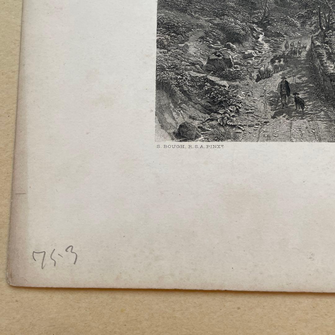 Samuel Bough RSA Borrodale エッチング　版画