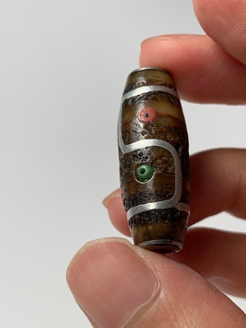 呪物 カパラ 天珠 チベット カパーラ 頭蓋骨 念珠 クマントーン