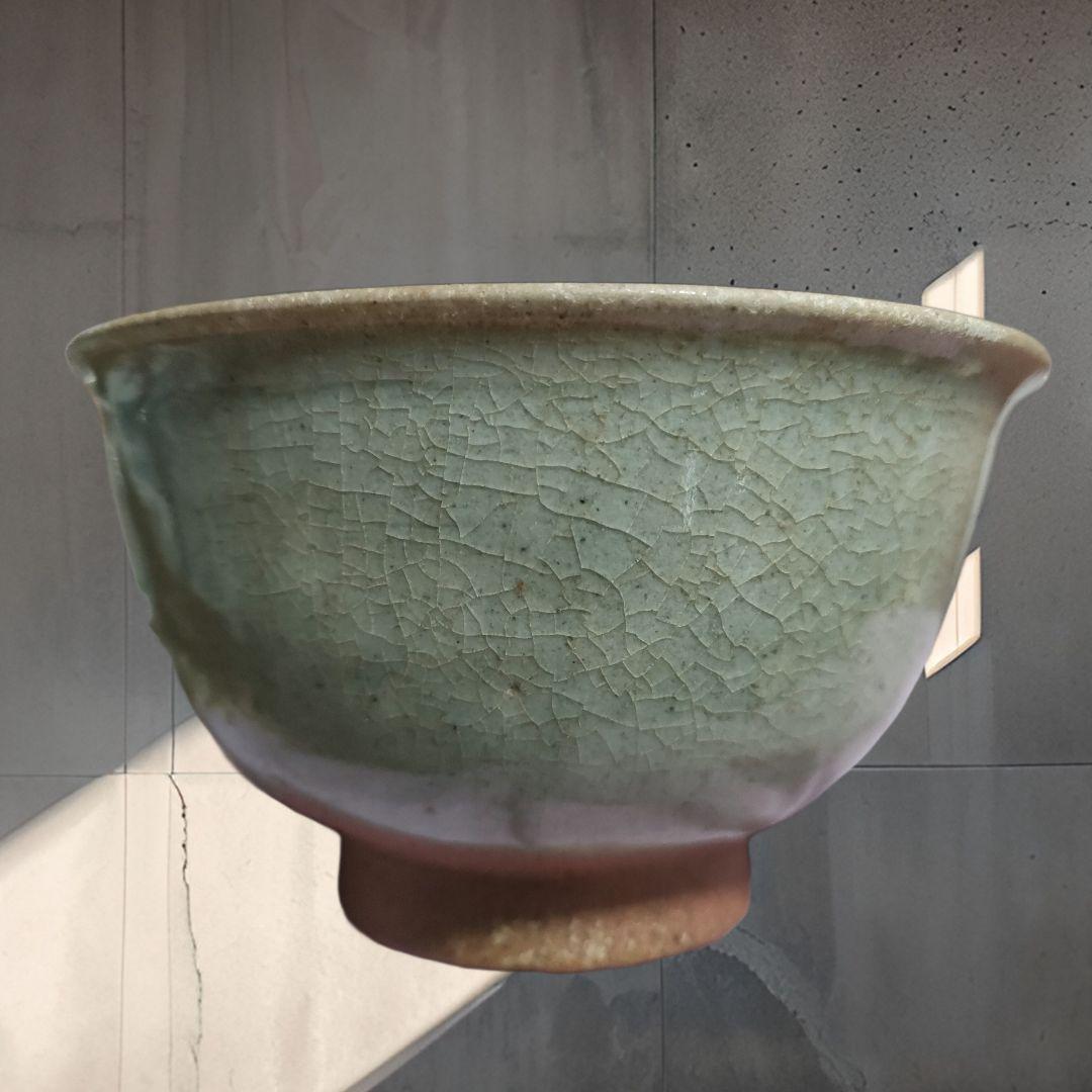 宋胡録茶碗　スンコロク　青磁　時代物　新渡り茶器 宋胡録茶碗 スンコロク 青磁 時代物 新渡り茶器