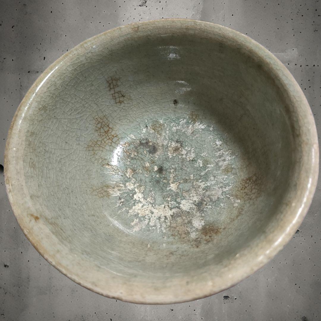 宋胡録茶碗 スンコロク 青磁 時代物 新渡り茶器