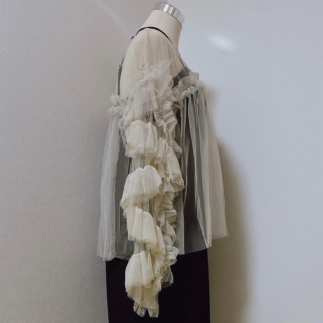 andresd チュールフリルブラウス 【公式通販】 大人気⭐︎ANDRESD