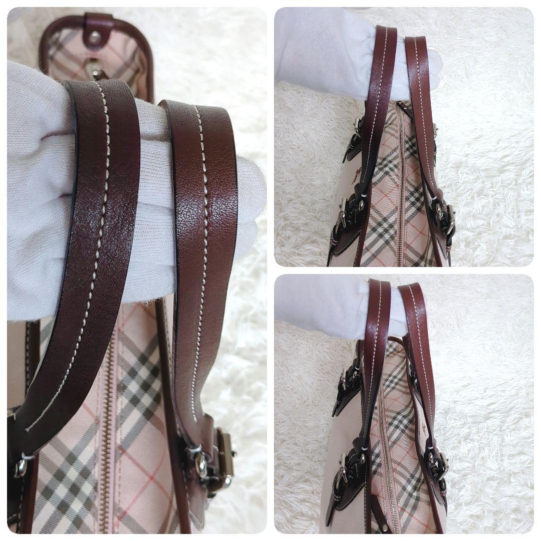 希少✨️BURBERRY　ノバチェックハンドバッグ トートバッグ 　ピンク