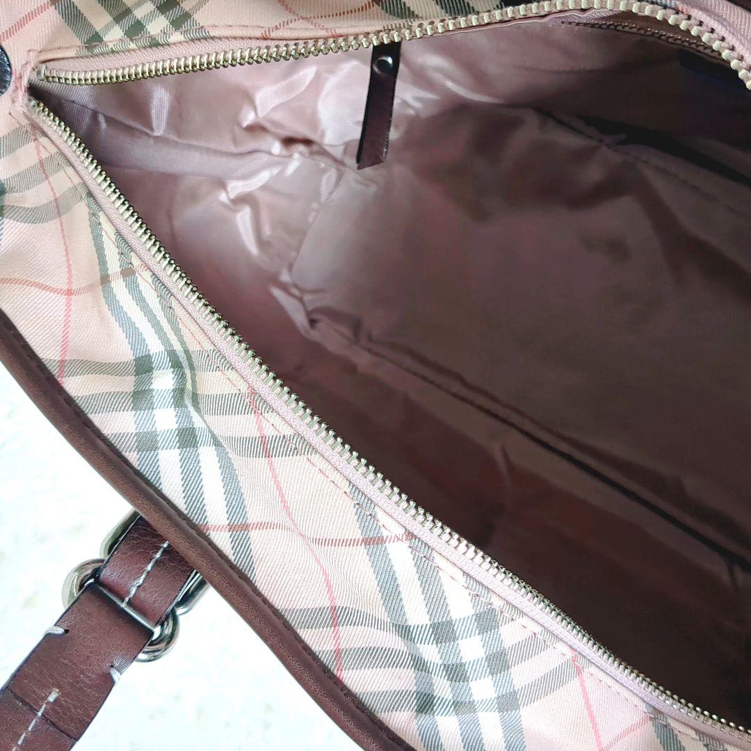 希少✨️BURBERRY　ノバチェックハンドバッグ トートバッグ 　ピンク