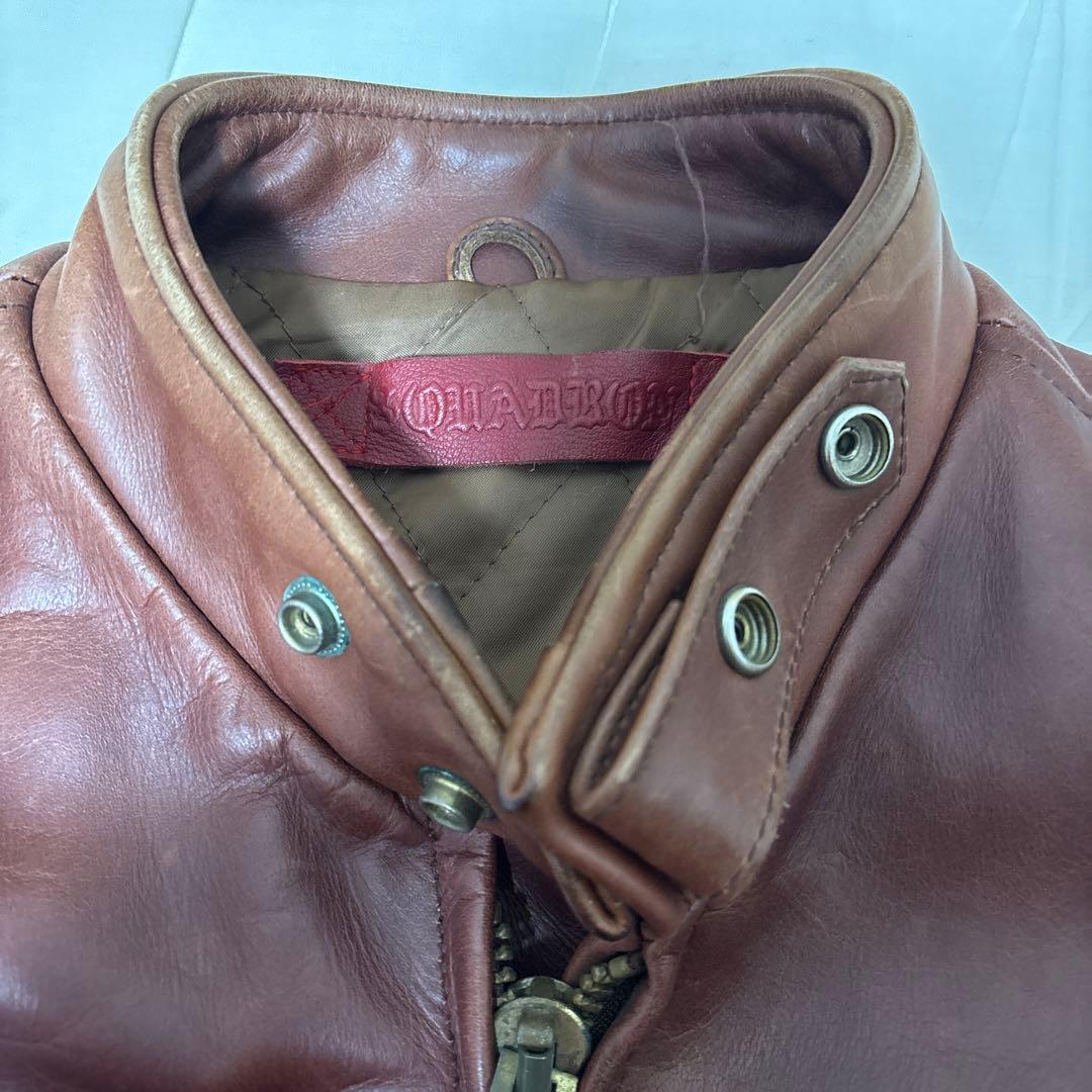 美品ステアハイド＆TALON 1970年代レプリカSQUADRONシングルレザー