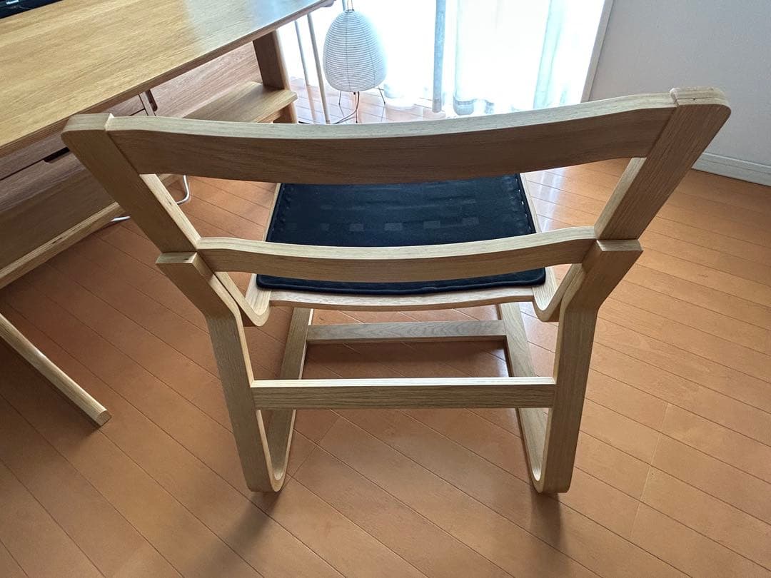 【美品／引取限定】無印良品／ダイニングテーブル＋チェア２脚セット