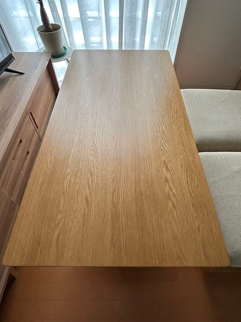 【美品／引取限定】無印良品／ダイニングテーブル＋チェア２脚セット