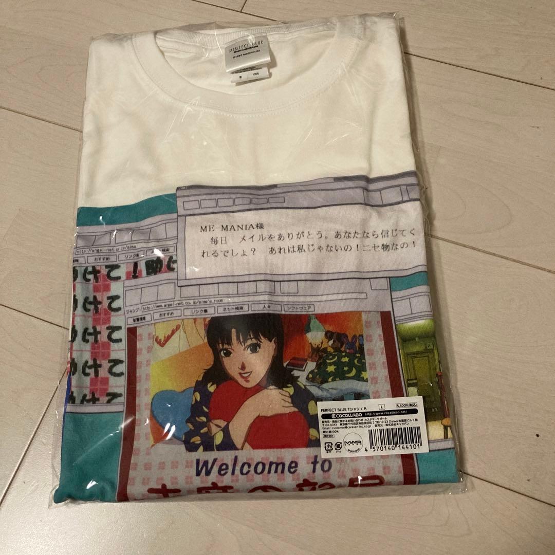 PERFECT BLUE Tシャツ L未麻の部屋 今敏 特典カード付き - メルカリ