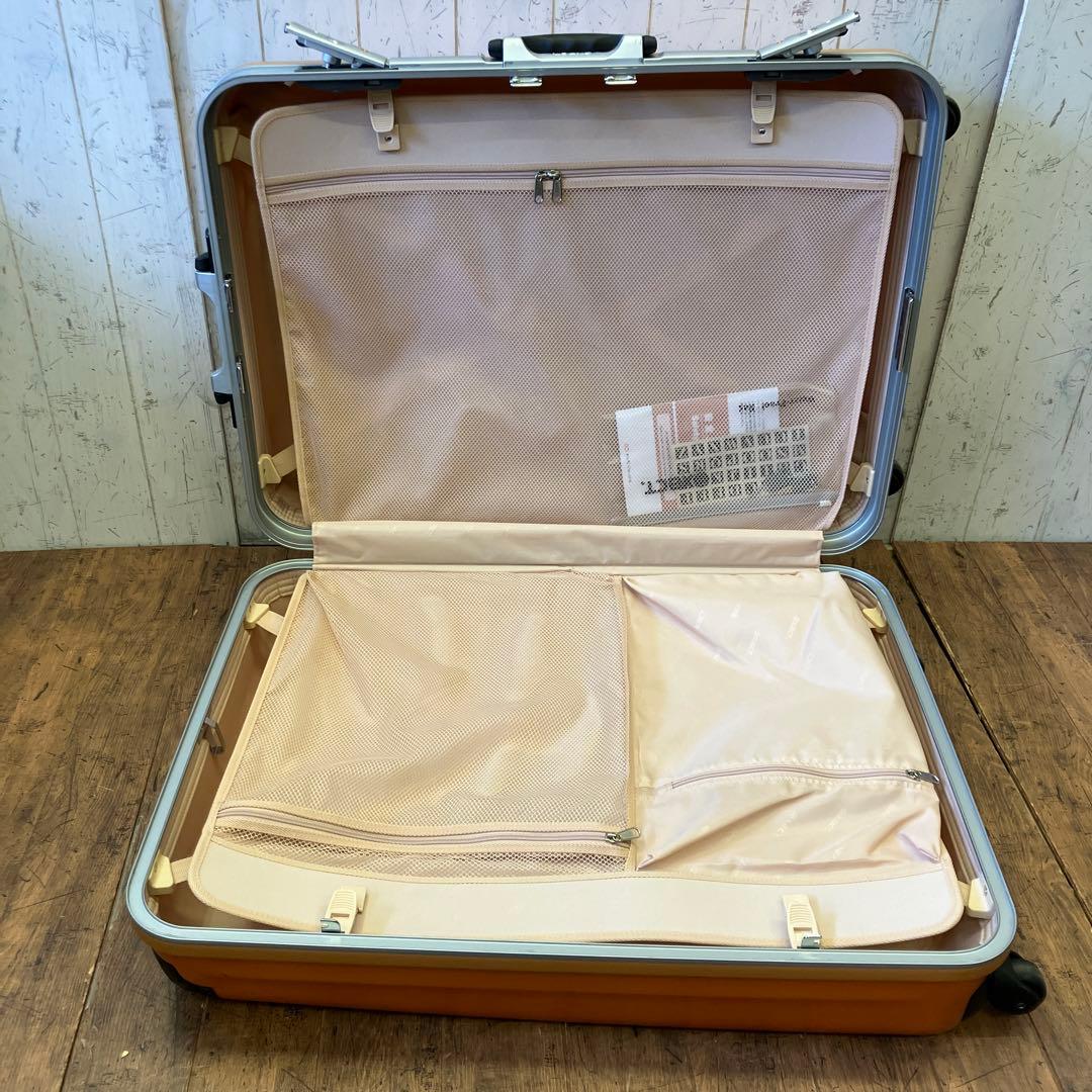 exact 大型 大容量 スーツケース オレンジ キャリーケース 4輪キャスター