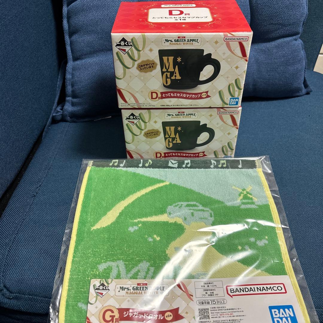 Mrs. GREEN APPLE 一番くじ D賞 マグカップ 2個 一番くじ Mrs GREEN