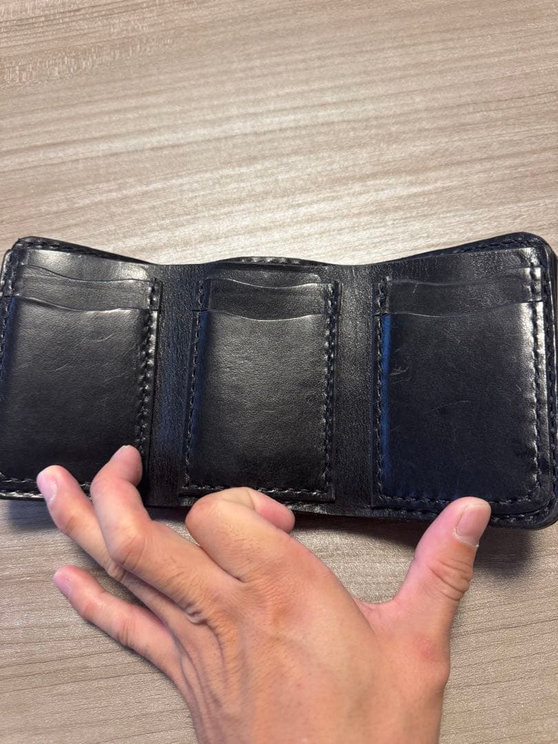 クロコダイル革　オーダー三つ折り財布