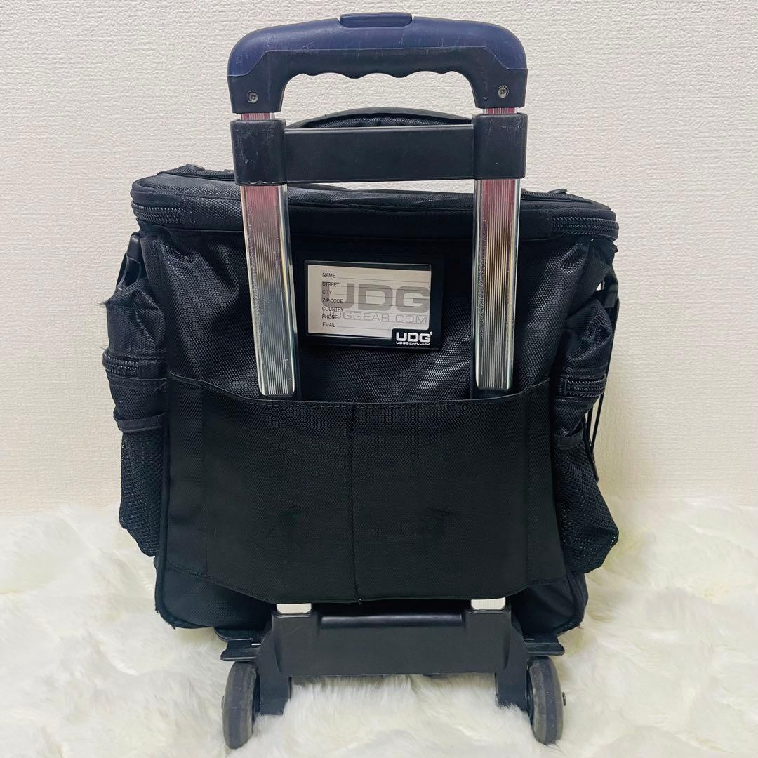 早い者勝ち！】 UDGレコードバッグ キャリーカート内蔵 Black インナー
