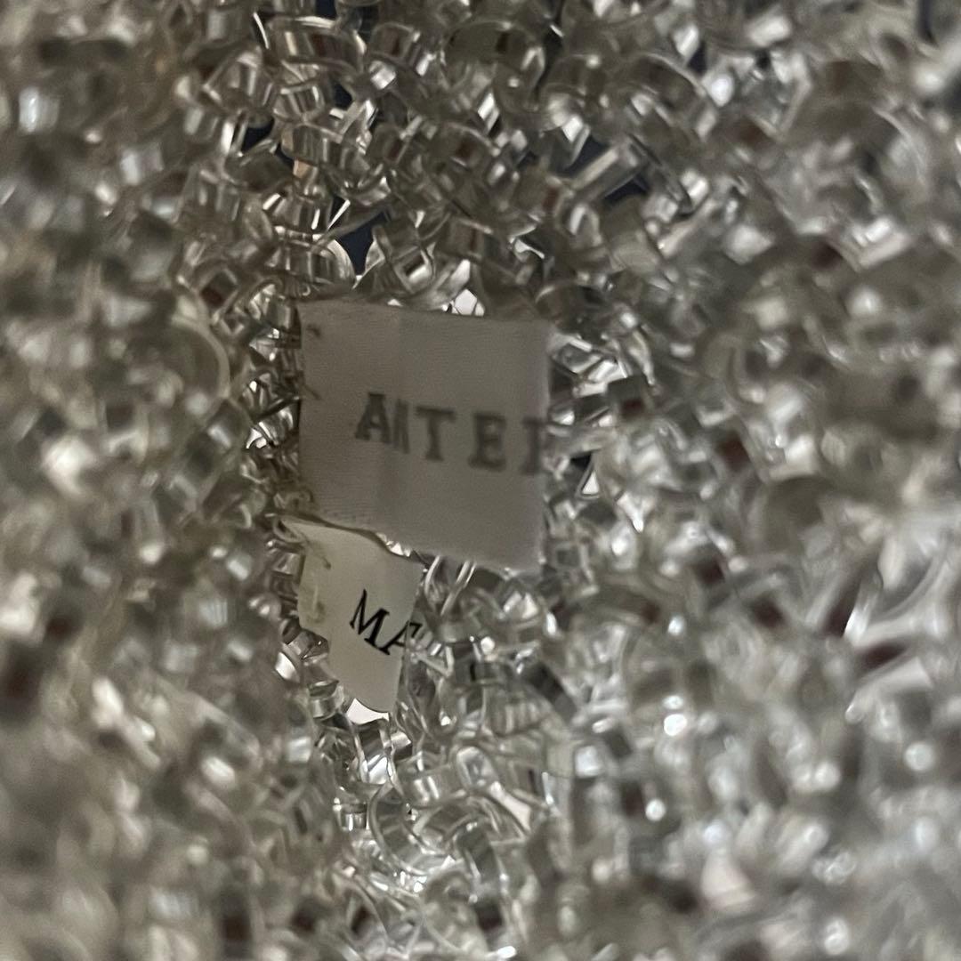 美品 アンテプリマ スタンダード スクエア ミディアム シルバー チェーン付き