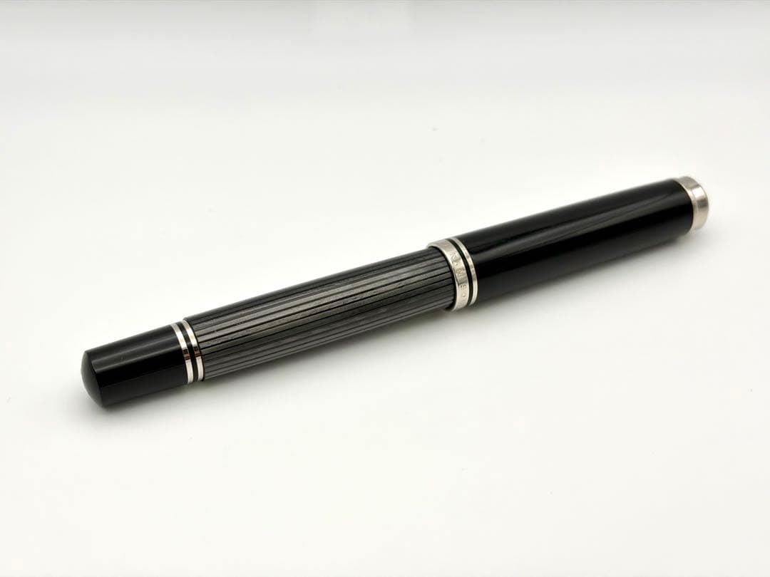 【美品】ペリカンスーべレーンM805ブラックストライプシュトレーゼ