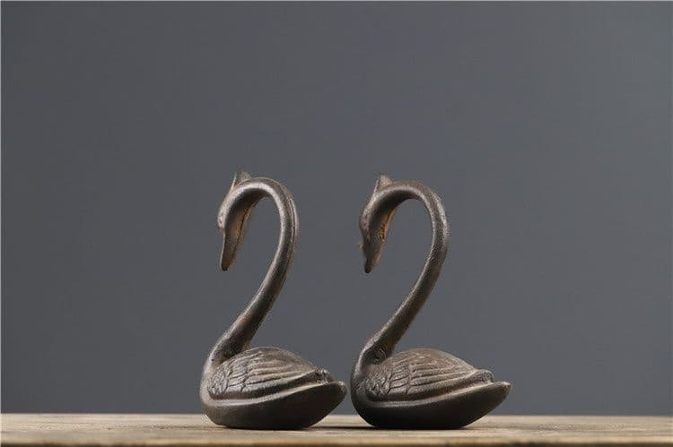 鉄器 白鳥 家 熱品 書道具 文房具 工芸品 美術品 コレクション 置物