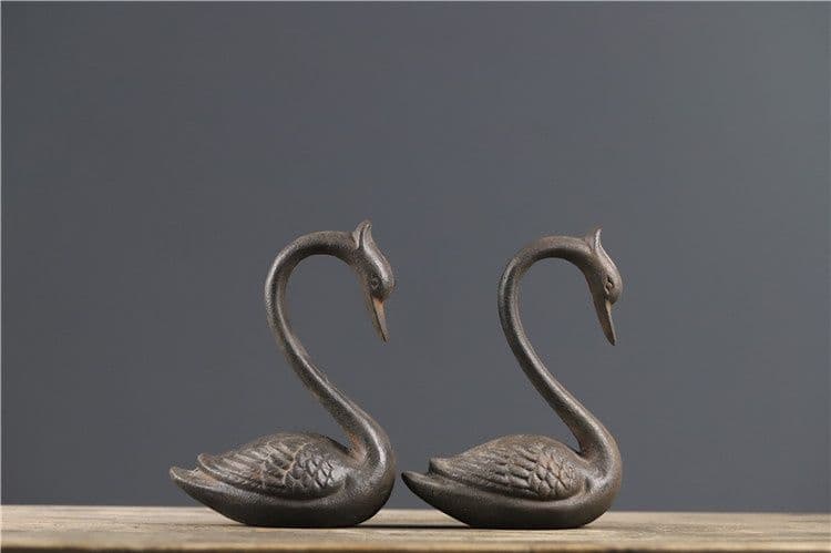 鉄器 白鳥 家 熱品 書道具 文房具 工芸品 美術品 コレクション 置物