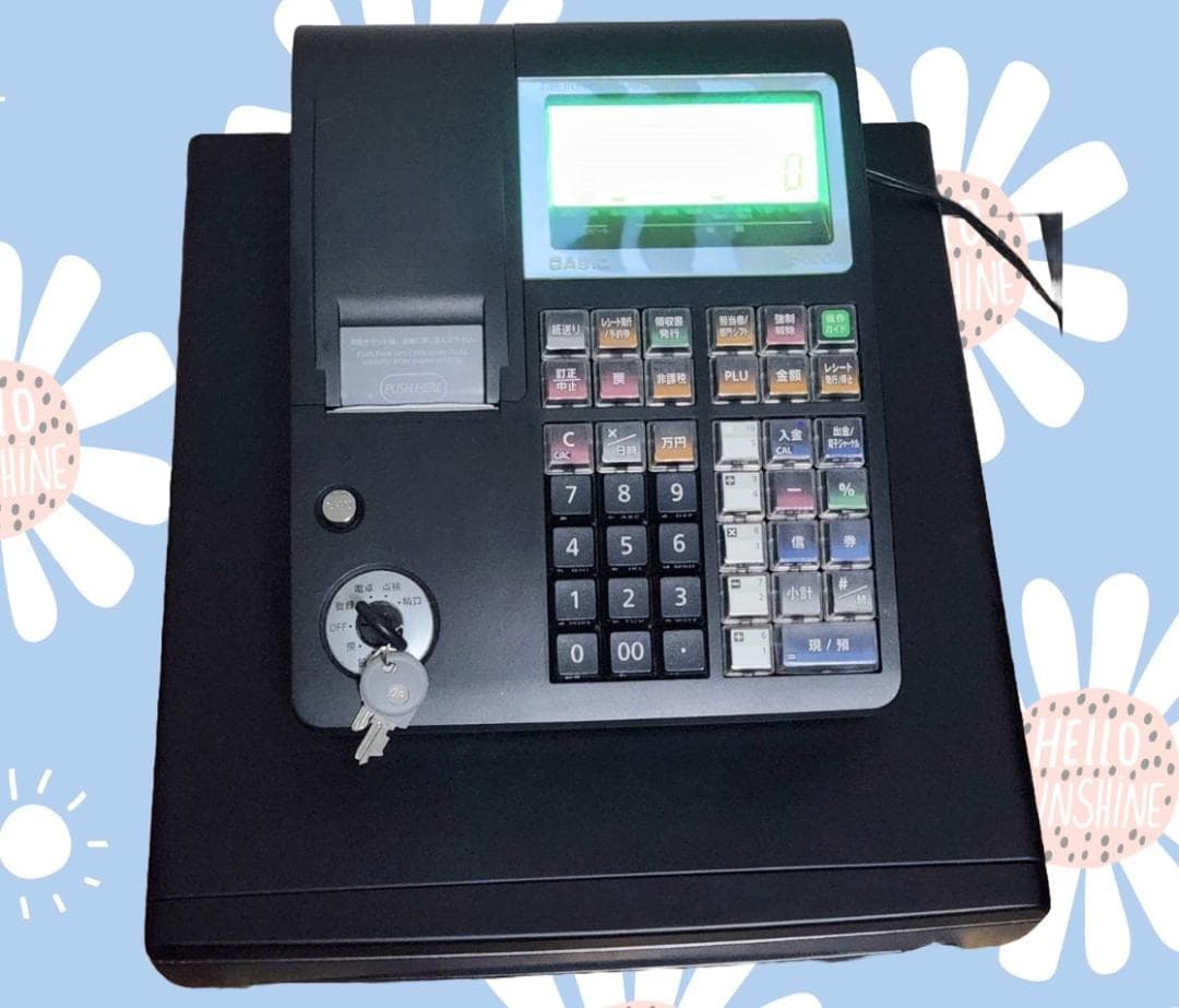 カシオ レジスター TE-300 感熱ロール紙10個 シリアルケーブル付