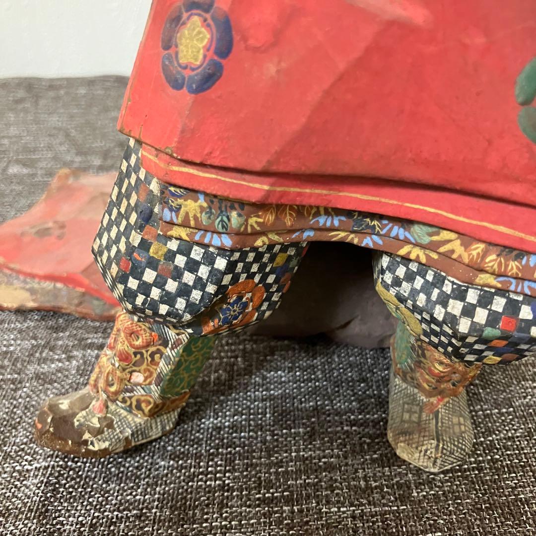 奈良一刀彫 名工竹林薫風作 舞楽人形 春日大社 骨董 古道具 奈良蔵出