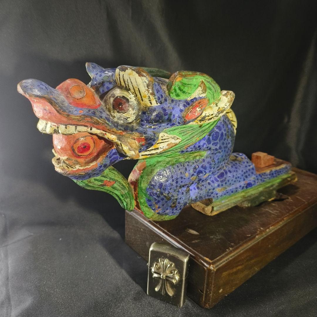 中国骨董 木彫竜頭 明清古建築 木鼻 だんじり 地車 寺流出古美術品 コレクター 中国骨董 木彫竜頭 明清古建築 木鼻 だんじり 地車 寺流出古美術品