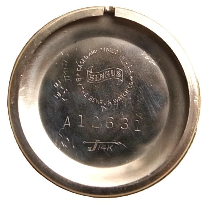 ★美品BENRUS14GOLD無垢17石手巻き分解掃除済み★