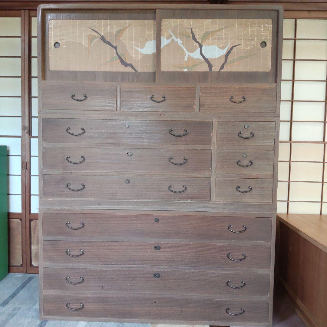 特価】i☆ 桐タンス 桐箪笥 和ダンス 昭和レトロ アンティーク 着物収納