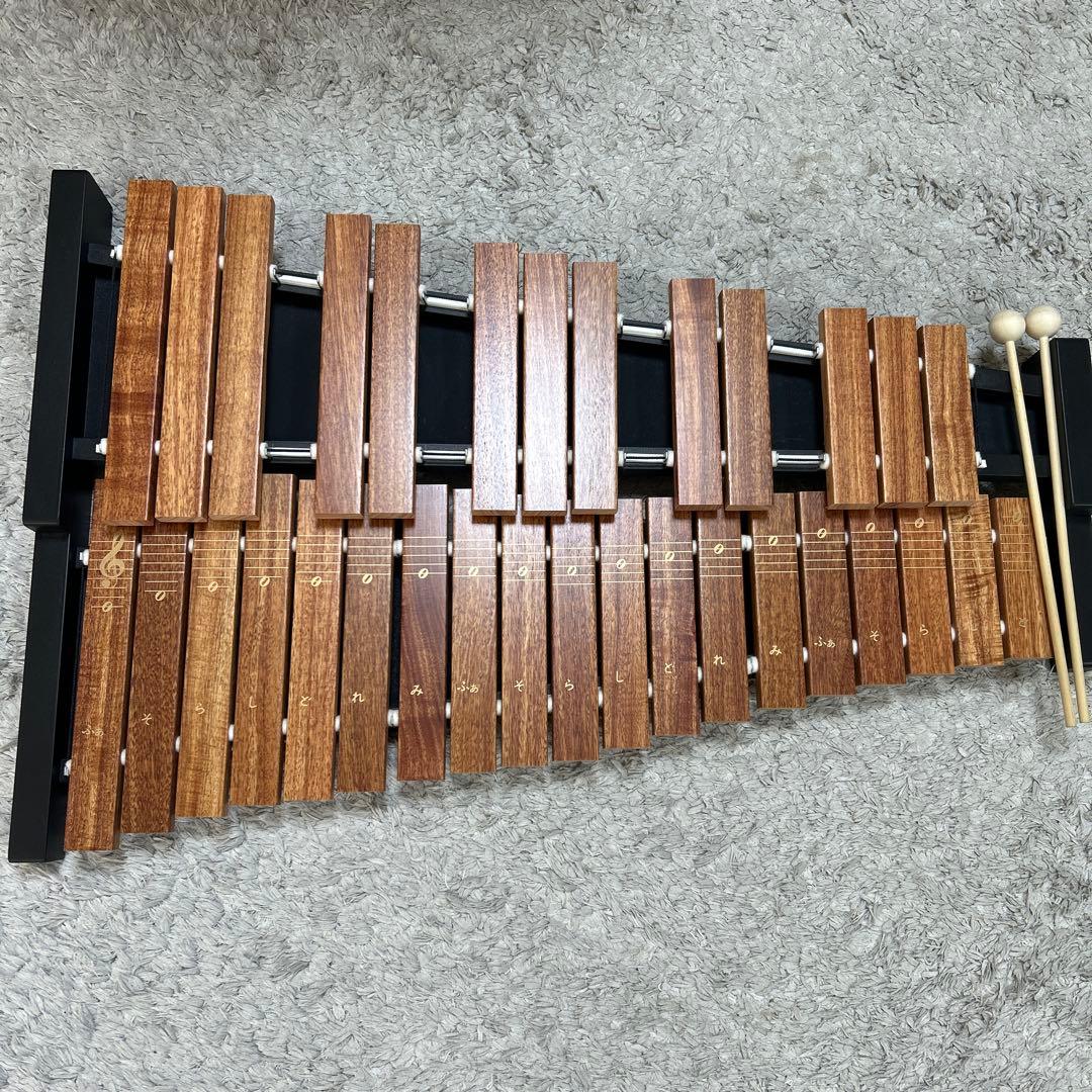 再値下げ⭐️木製シロフォン 2オクターブ マレット付き 木製シロフォン 2オクターブ マレット付き 木製シロフォン 2オクターブ