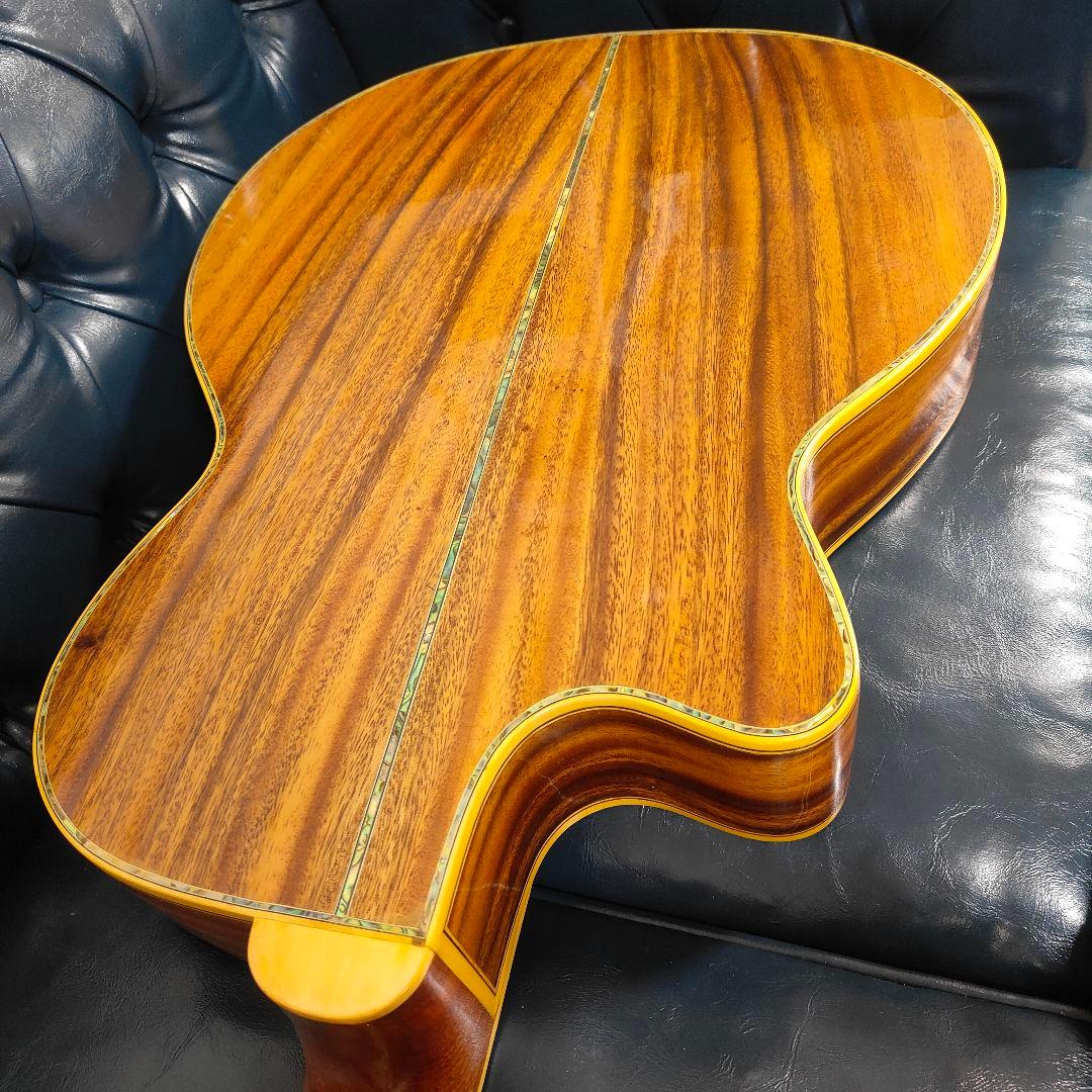 豪華アバロン！オールコア単板 アコースティックギター 龍インレイ