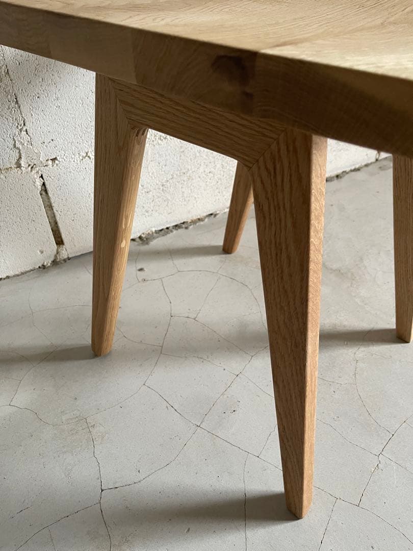 リフレッシュタイプチェア　ロータイプ　オーク無垢材　ウチダ　ナチュラル色