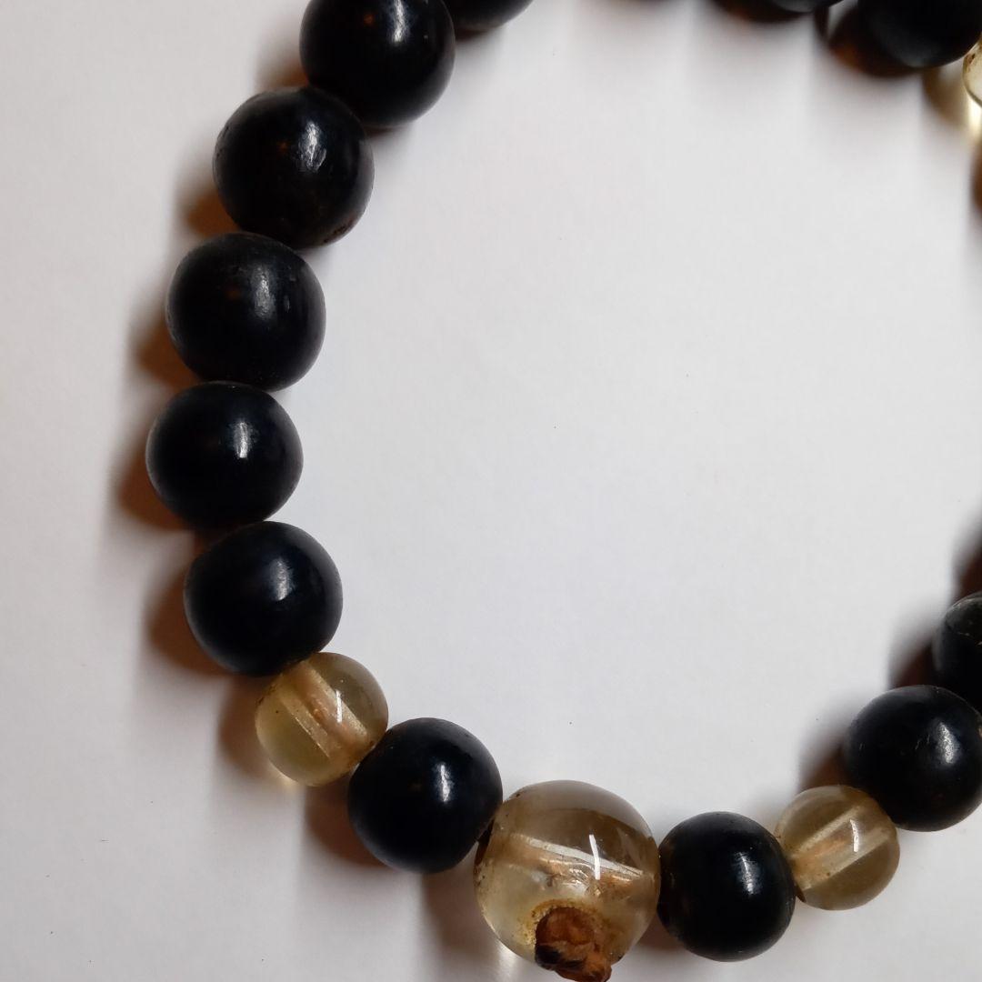 高野山 水晶 数珠 念珠 二連 パワーストーン 骨董 念力 サイキック