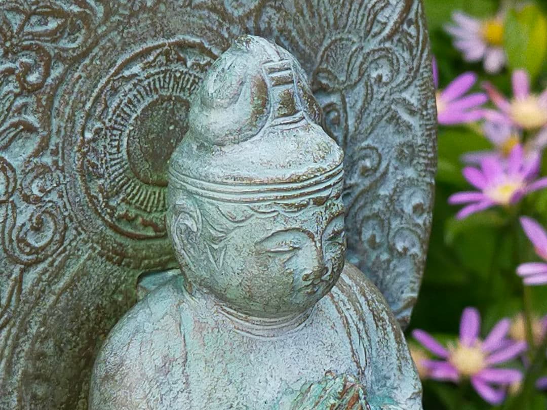 ♥☆彡　銅製　普賢菩薩像　仏像　5,4kg　骨董　観音様　観音像　仏壇　仏具