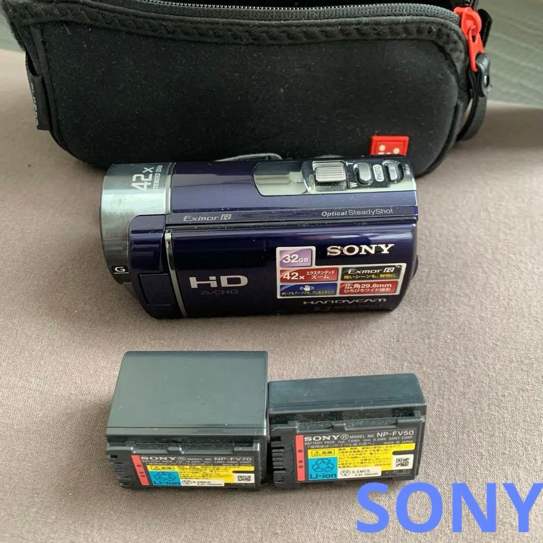 SONY HDR-CX180 ハンディーカム　ビデオカメラ　バッテリー　2個付き SONY HDR-CX180 ハンディーカム ビデオカメラ バッテリー 2個付き