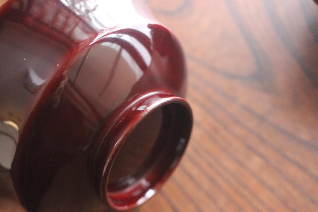 小傷有！時代溜塗に風情ある引網蒔絵の映えるお椀2点（検輪島塗懐石椀