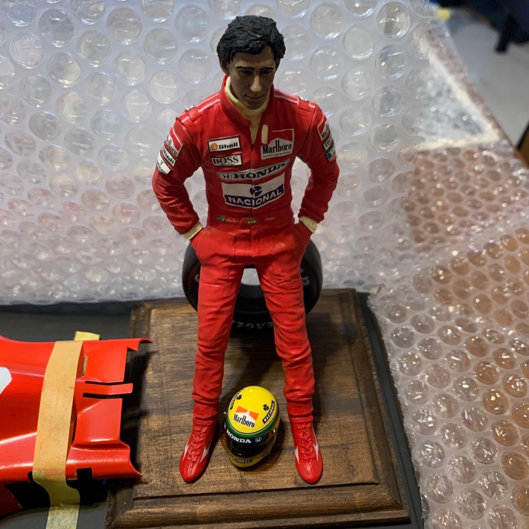 白*魔様 タミヤ　マクラーレン MP4/6 1/12スケールモデル完成品＆セナフ