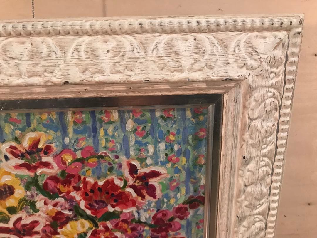 レスリー・セイヤー「ルーム・オブ・フラワーズ」ジークレー＋油彩4号