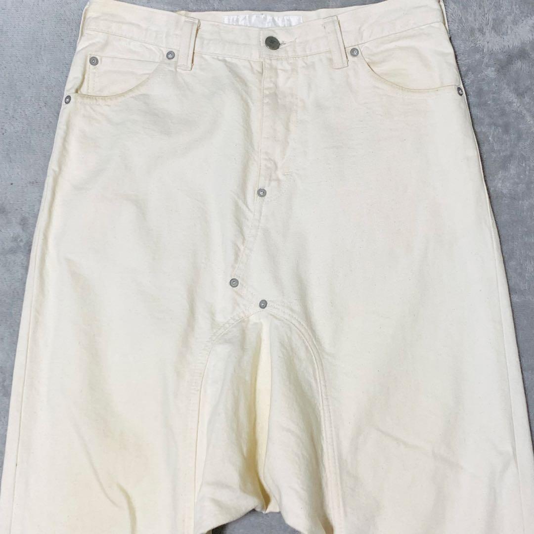 GANRYU comme des garcons ホワイトサルエルパンツ