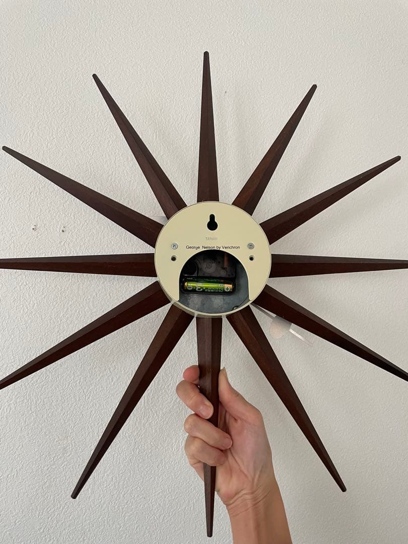 掛け時計　とけい　木製