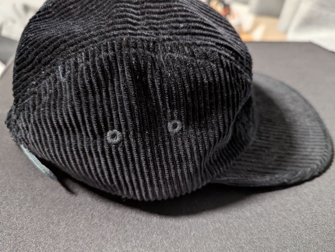 Supremeジェットキャップ コーデュロイ ブラック Supreme◇キャップ