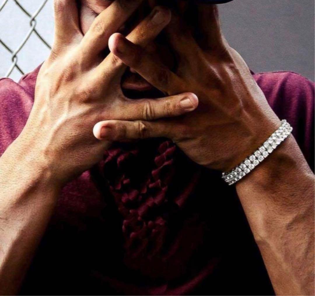 【残りわずか】2層モアサナイト ブレス S925 VVS1 輝き別格