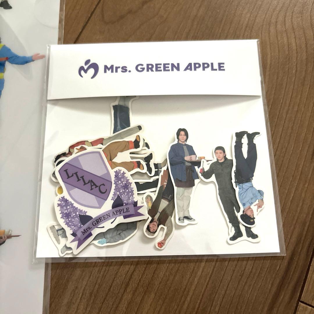 Mrs.GREEN APPLE☆FC限定 ライラック クリアファイル＆ステッカー