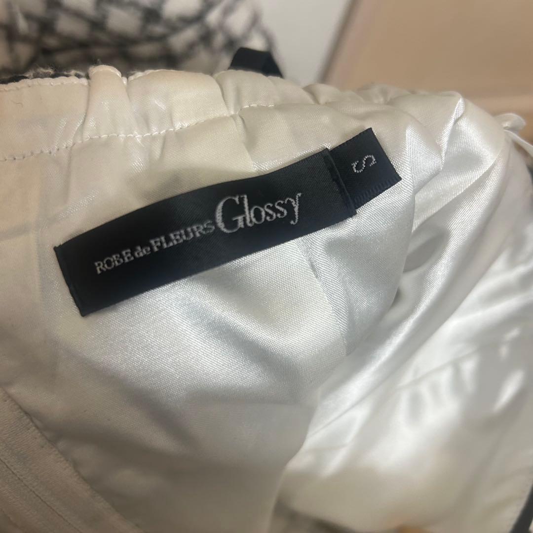 ROSE de FLEURS Glossy チェック柄セットアップドレスS