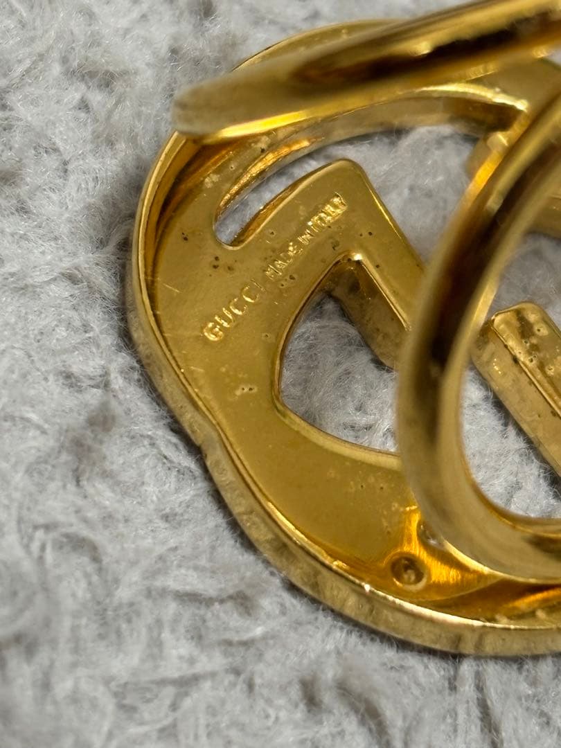 GUCCI スカーフリング インターロッキングG ゴールド イタリア製