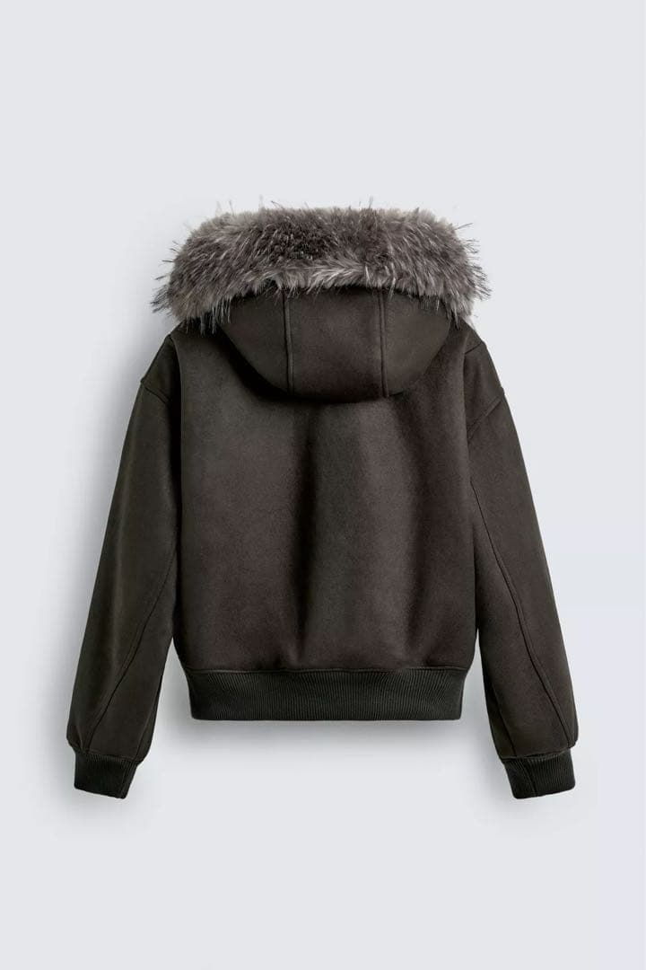 ZARAザラ フェイクスエード キルティングジャケット XL - メルカリ