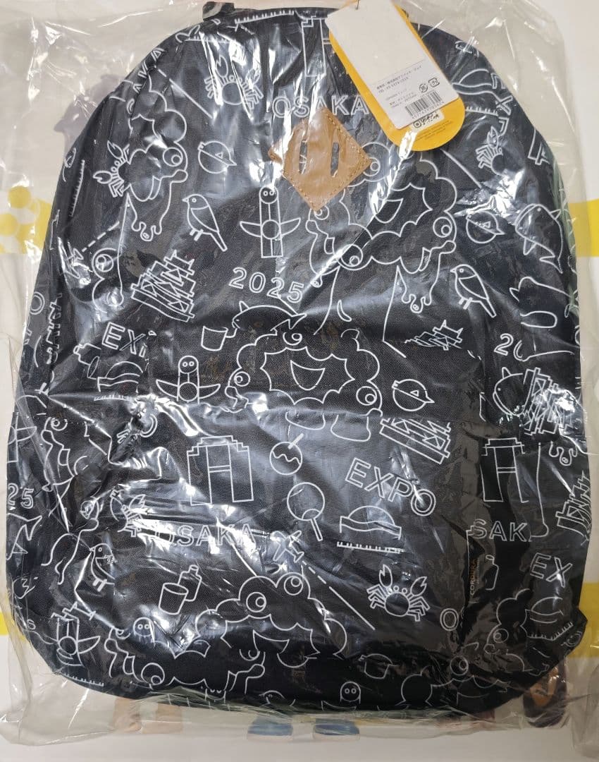 万博 ミャクミャク リュック 黒 総柄 CORDURA