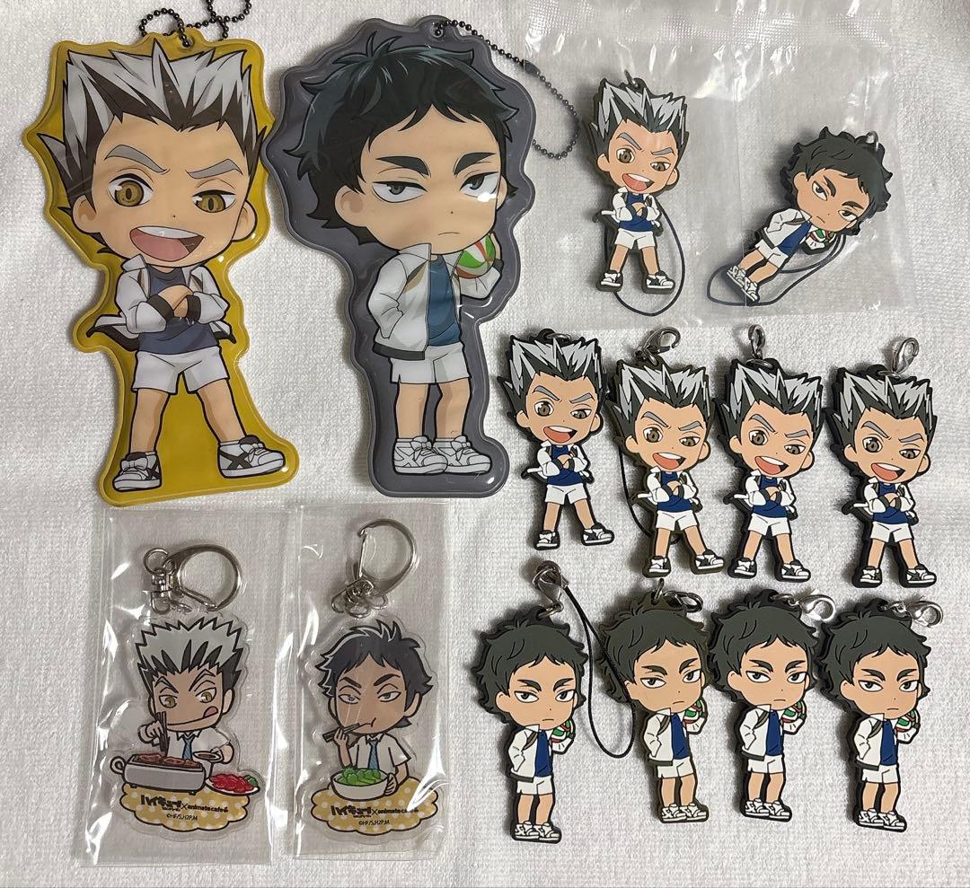 ハイキュー ラバスト 缶バッジ キーホルダー セット 梟谷多め