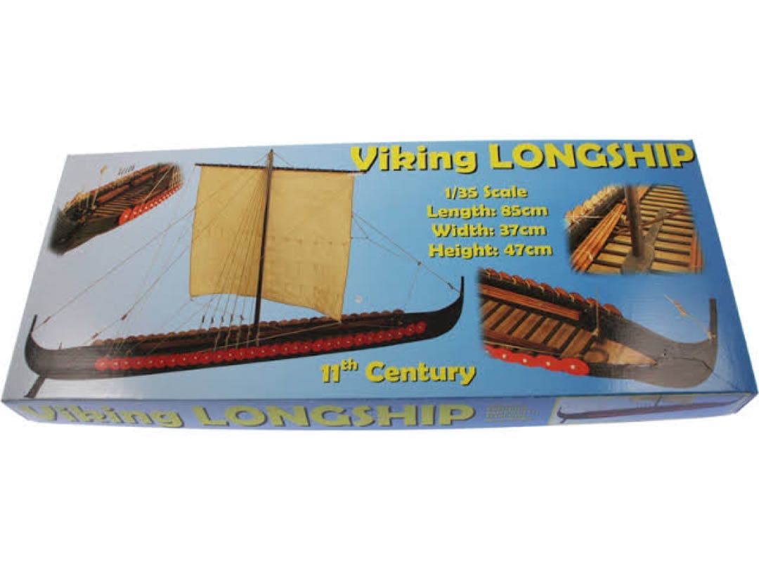 1/35 全長85cm ヴァイキング　ロングシップ　帆船模型