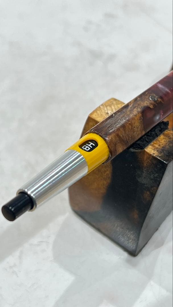 ぢゆ　pg5 ハイブリッドウッド9-9赤　六角軸　スリット加工