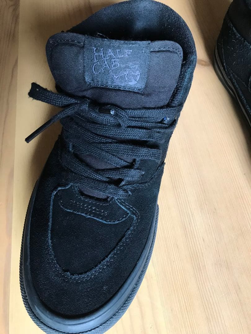 美品　vans skate halfcab スケートモデルBlack 25.0