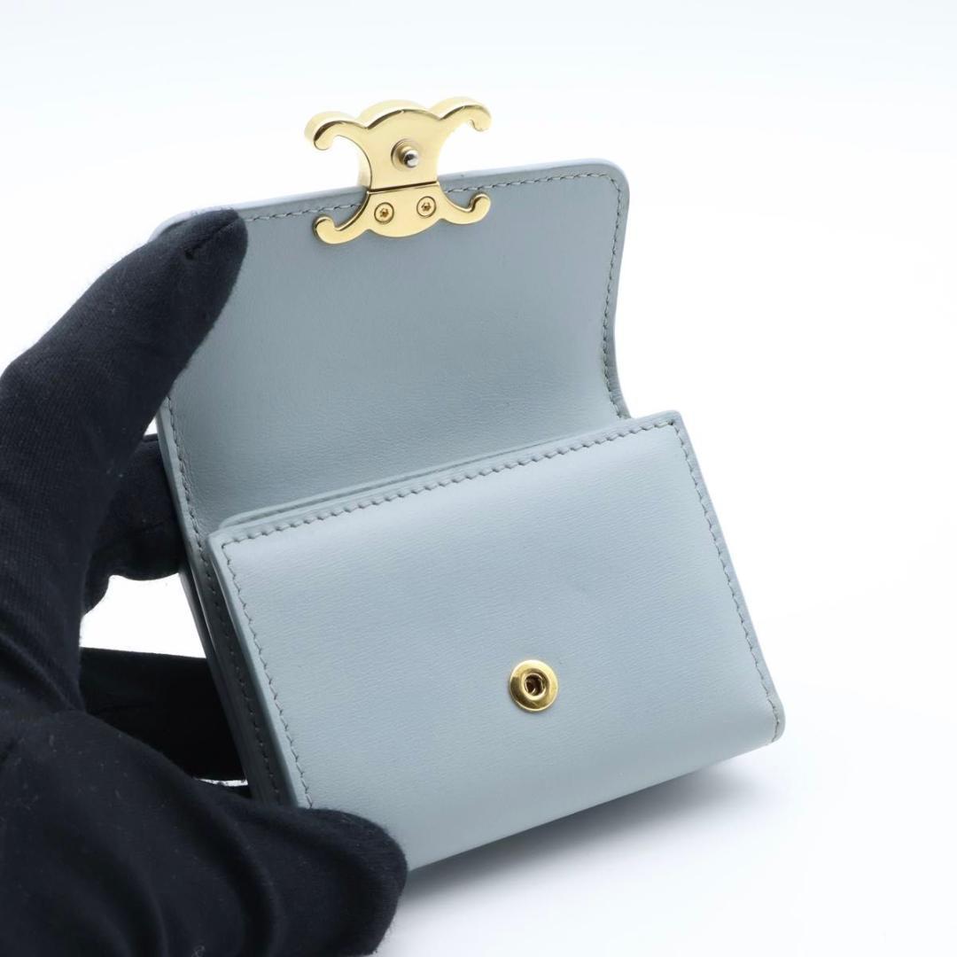 【超極美品】CELINE スモールフラップウォレット　トリオンフ　三つ折り財布