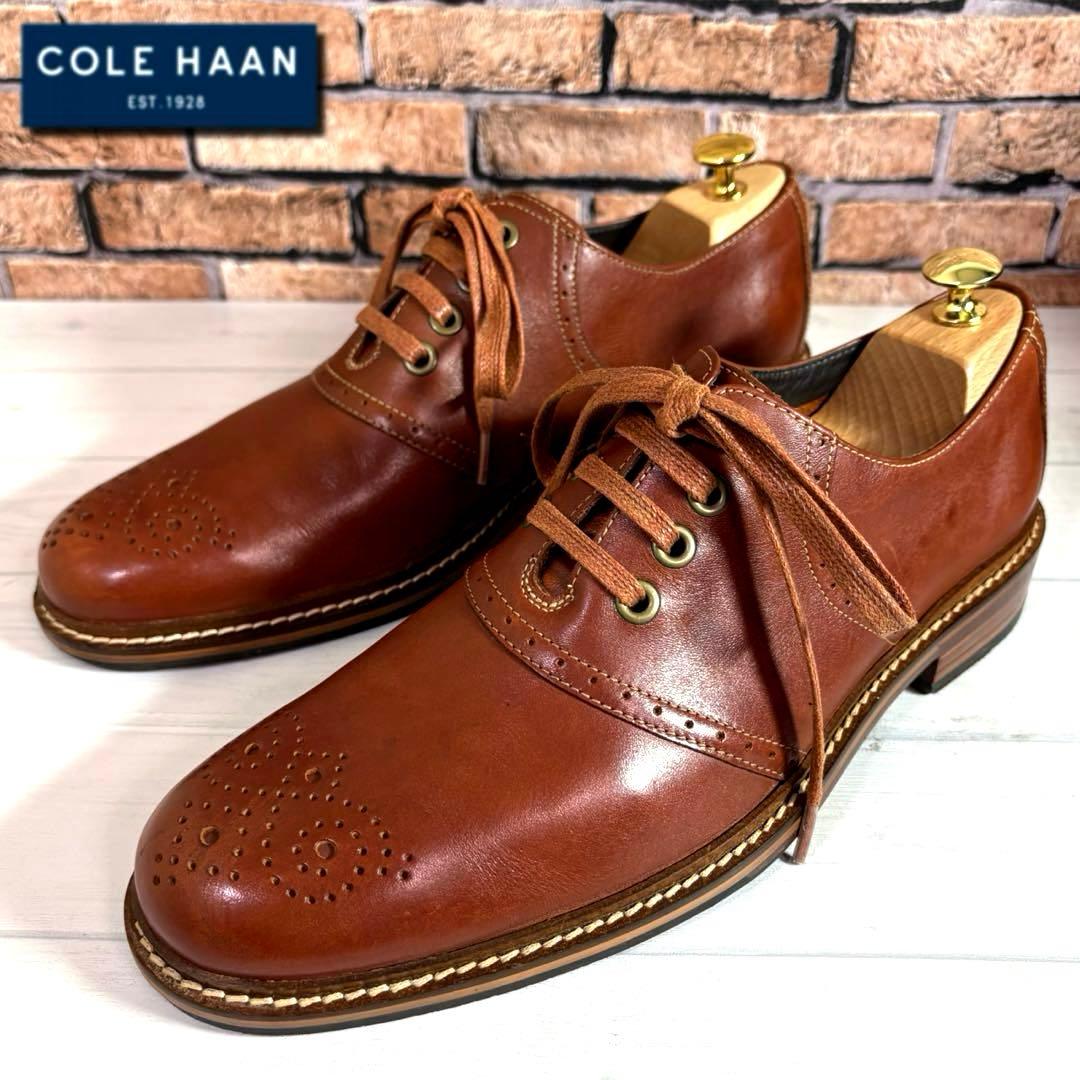美品■コールハーン■サドルシューズ✨ブローグシューズ メダリオン セレモニー