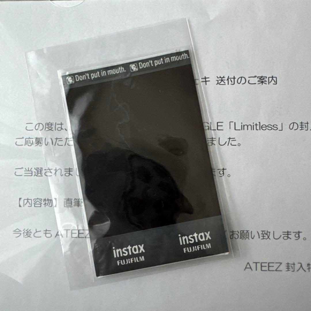 ATEEZ ジョンホ Limitless 直筆サイン入りチェキ